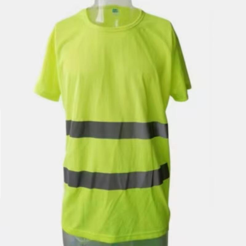 Fluorescenční reflexní košile s vysokou viditelností Tričko Safety Polo Tričko Stavební Košile Rychle schnoucí Pracovní oblečení Noční Cyklistika