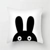 Office Sofa Car Cushion Cover Cartoon Black and White Simple Line Printing Luxury Home Decoration Pillow Cover