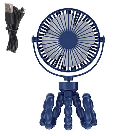 Ventilatore Portatile A Clip Per Passeggino Con Testa Regolabile 360° - Silenzioso, Batteria Ricaricabile USB, Fino A 12 Ore - 2