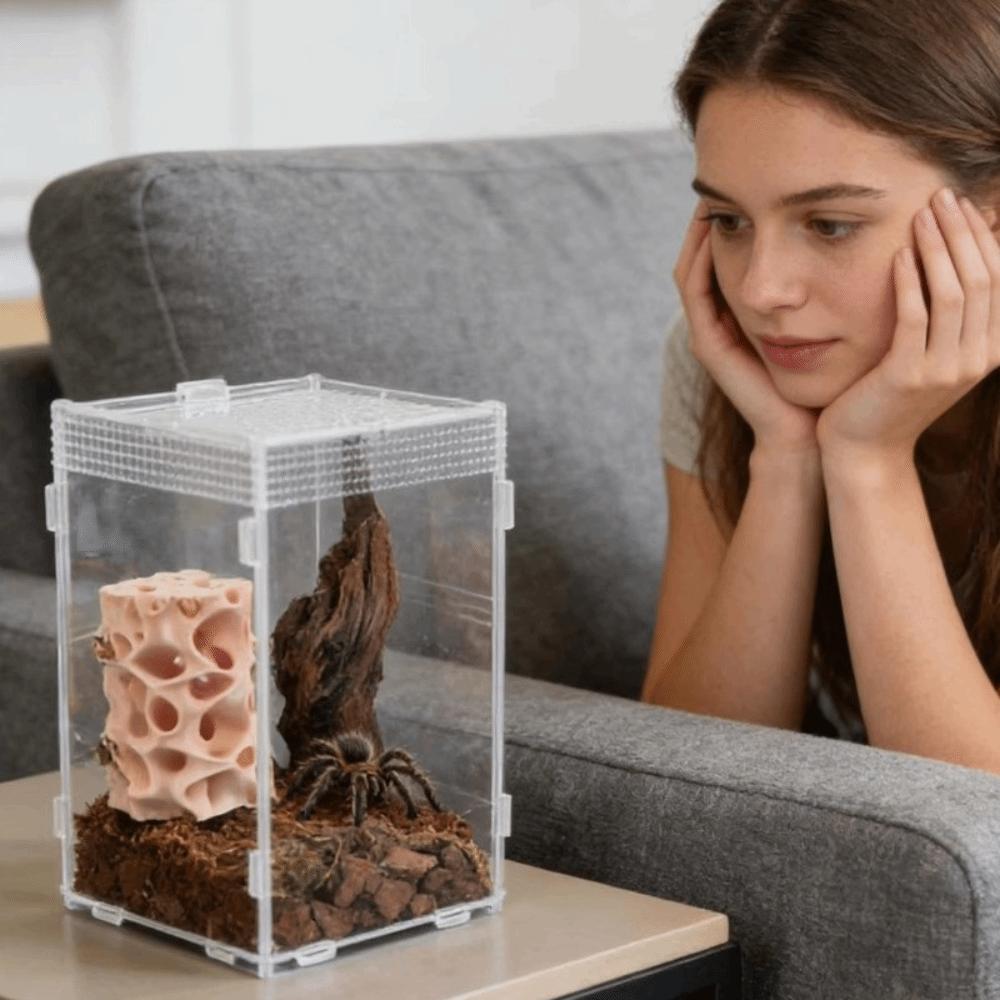 Belüftete Struktur Springspinnen-Habitat Innovatives Amphibiengehege Frosch-Habitat