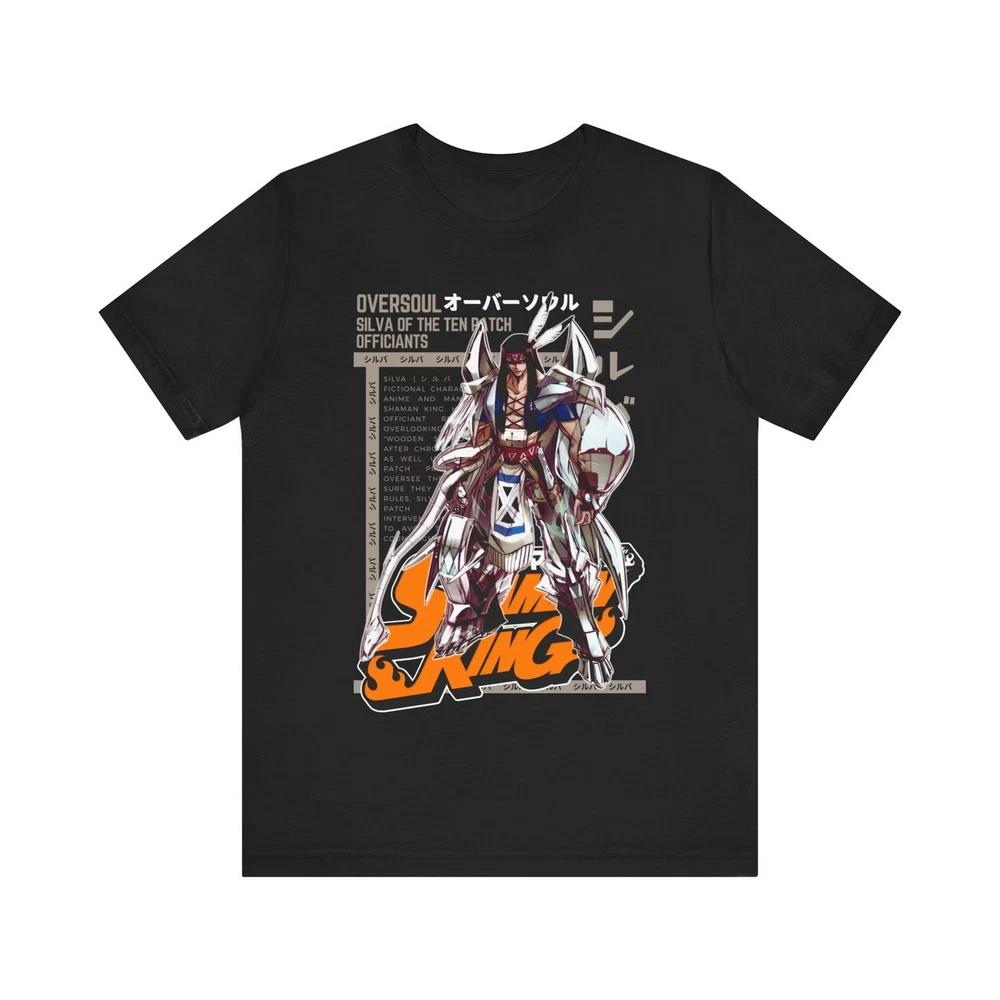 Anime ShaUnisex King Silve T Shirt Size S 4XL BLACK Size S 4XL S