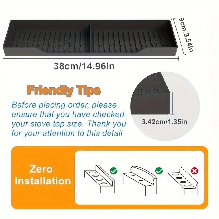 Magnetic Silicone Spice Rack for Stove Oven Top Storage Holder Kitchen Organizer Drying Pad Non Slip Heat Resistant Tool Shelf