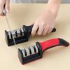 Kitchen Household Knife Sharpener, Multi-Functional Three-Stage Sharpener, Knife Sharpener, Manual Gadget, Tungsten Steel Kitchen Knife Sharpener