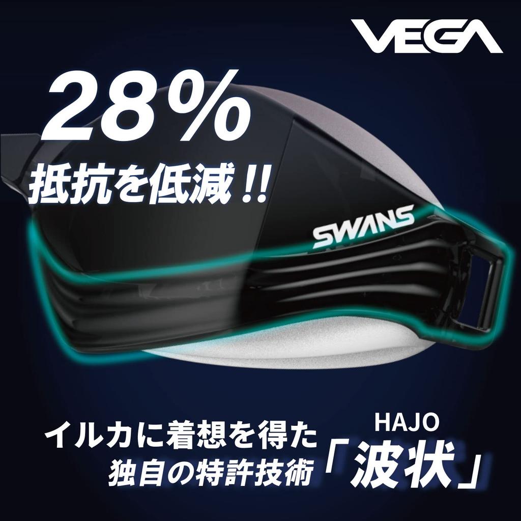 Swimming Re Dark Smoke X Emerald Competitive Mirror World Aquatics Approved [Swans] Japanese-made Goggles, Vega, VEGA-M , DSMEM, Mirror, Racing,