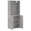 Highboard Concrete Grey 69.5 x 34 x 180 cm Particleboard