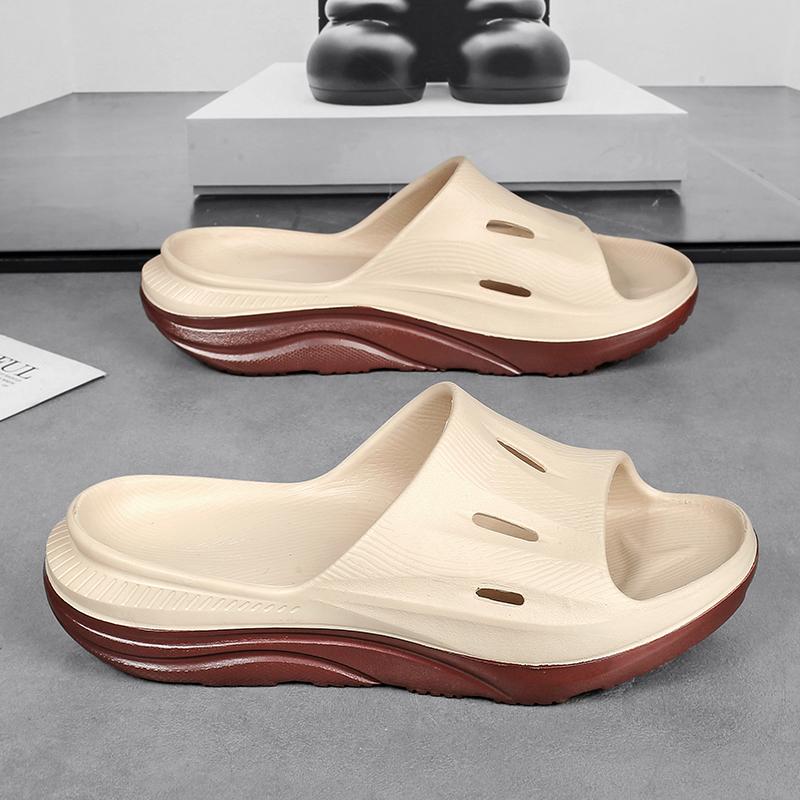 Fashion Fashion Mens Slippers Lightweight Beach Shoes Couple Casual Shoes Non-Slip Indoor Bathroom Slippers Outdoor Mens Sandals