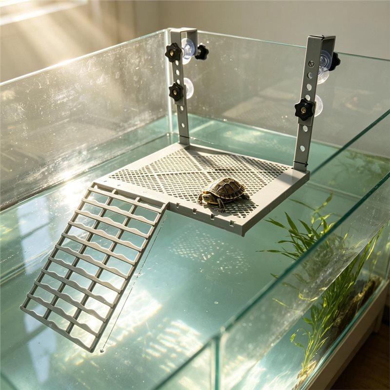 A74E-Turtle Basking Platform Non-Slip Ramp & Tray 60-120Gal Tanks