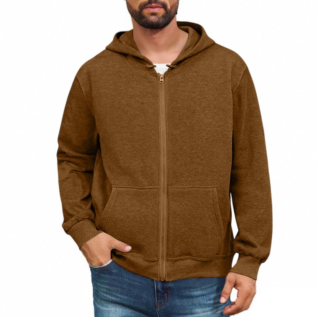 Men Full Zip Up Sweatshirts Long Sleeve Pullover Tops Casual And Tall Jackets With Pockets