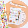 Mini Colorful Waterproof Letter Stickers for Journal DIY Decoration