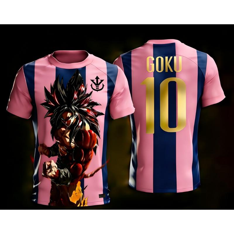 Fashion 2026 Dragon Ball Official 3D Print Goku 10# Football Jersey