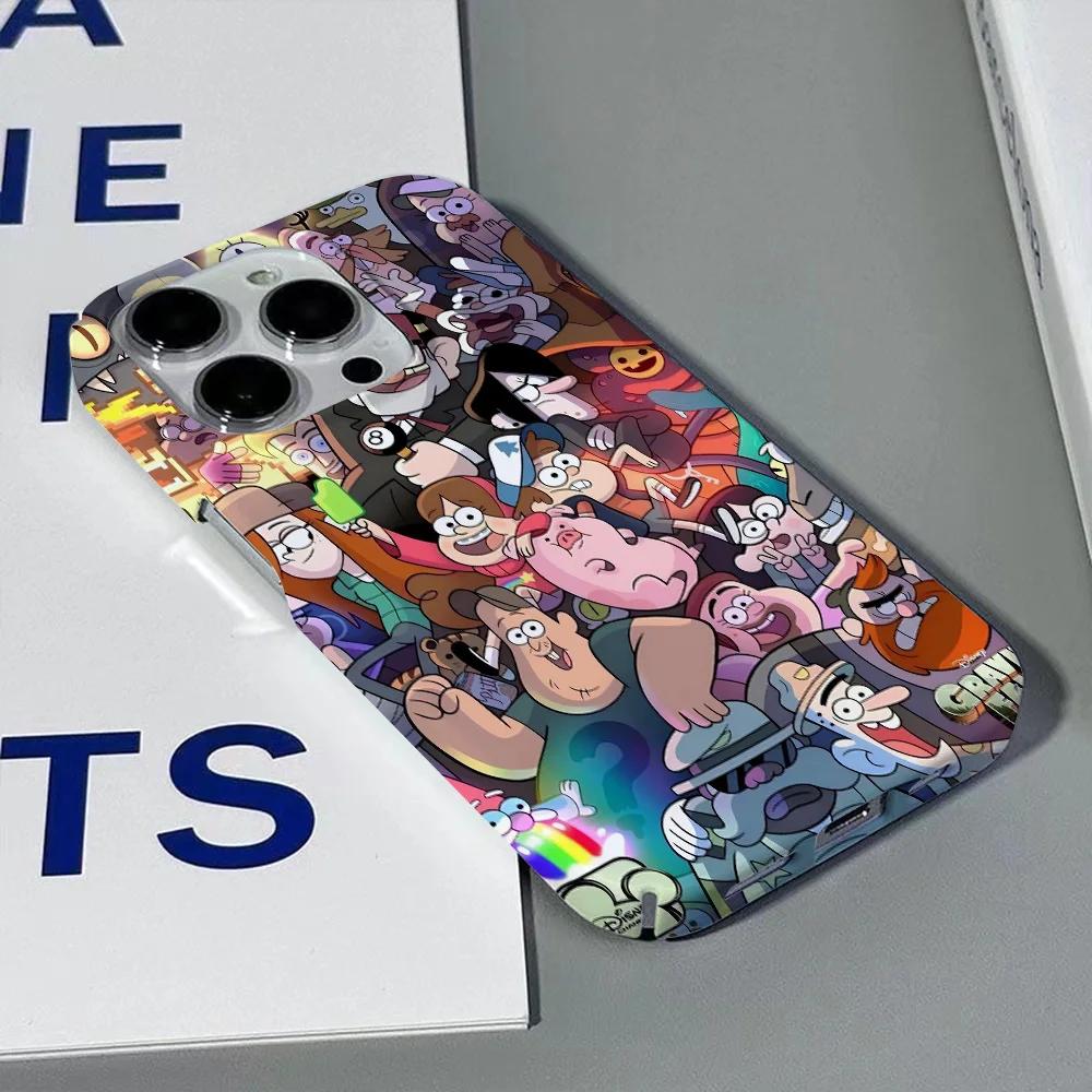

Gravity Falls Phone Case for iPhone 16 15 14 13 12 11 Pro Max XS XR XSMax 6 7 8 Plus Glossy HD Hard PC Cover iPhone 11