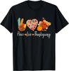 Peace Love Thanksgiving Turkey Fall Autumn Thanksgiving Day T-Shirt
