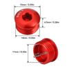 2PCS 6.5mm Cycle Pedal Dust Cap M14 Thread Cycle Pedal Locking Screw  Bike Repair