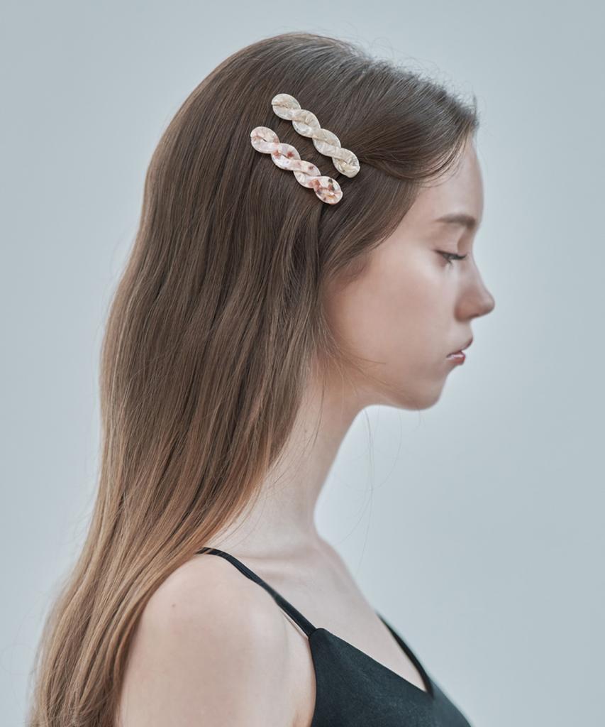Ellejewelry Twist Marble Hairpin Elhp024