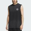 adidas Originals Retro Ss25 Washed Logo Loose Fit Round Neck Sleeveless Vest Unisex Tops KC0291