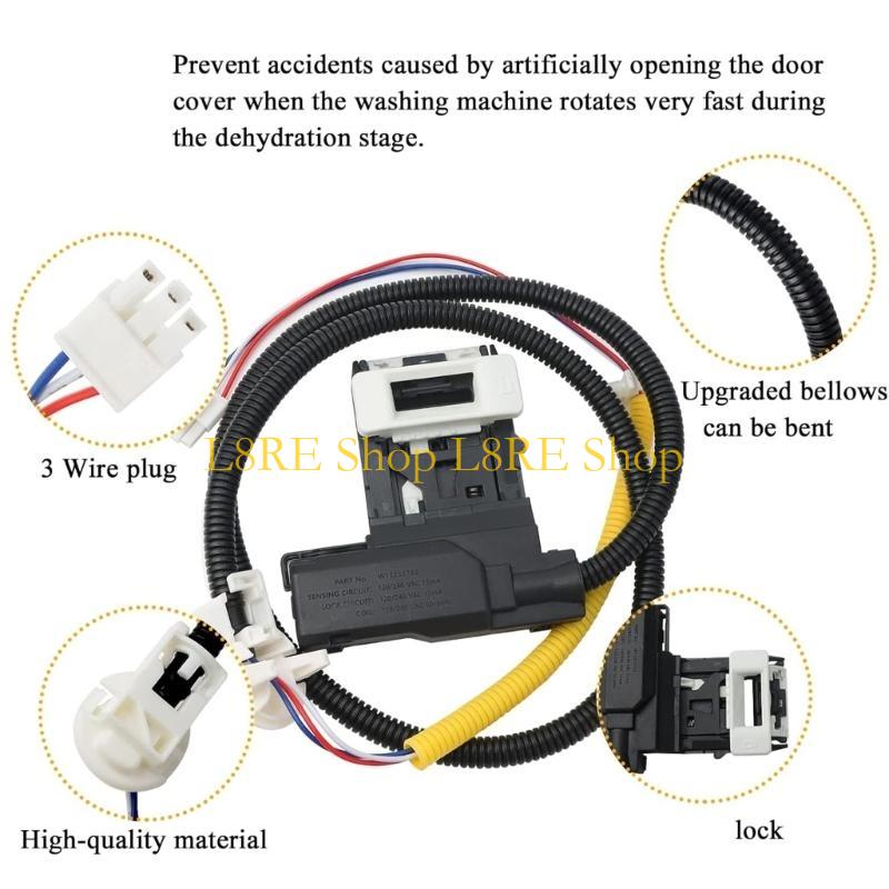 L8RE Plastic Lid Lock Assembly Set Lid Lock Switch Maintenance Set Service Part