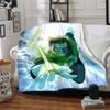 1pc Green Lantern Blanket Lightweight Flannel Throw For Sofa, Bed, Travel, Livingroom, Office, Couch, Chair, And Bed