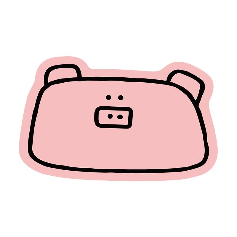 Cartoon Animal Bathroom Door Absorbent Floor Mat Household Toilet Bathroom Anti slip Mat Special Diatom Mud Floor Mat