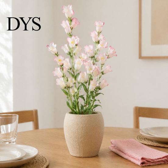 Fake Flowers for Home Decoration Artificial Lily of The Valley Flowers, Realistic Bellflower Bouquet Wedding Table Centerpieces Maintenance Free Faux