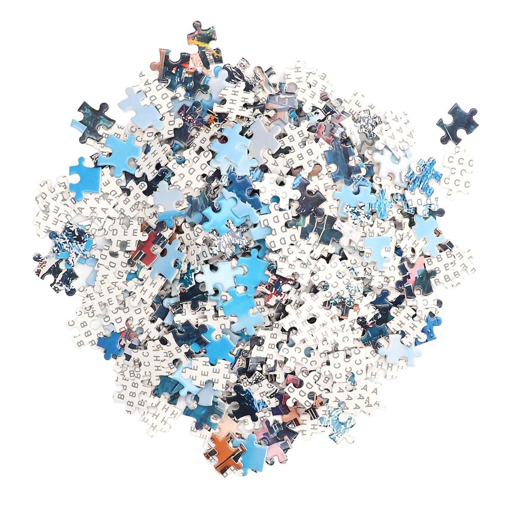 1000pcs Fishing Village Pattern Jigsaw Puzzle Family Puzzle Game Educational Toy for Children Adult