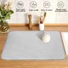 Dish Drying Mat,Absorbent Microfiber Dishes Drainer Mats,Size Drainer Pads for Kitchen Counter,Coffee