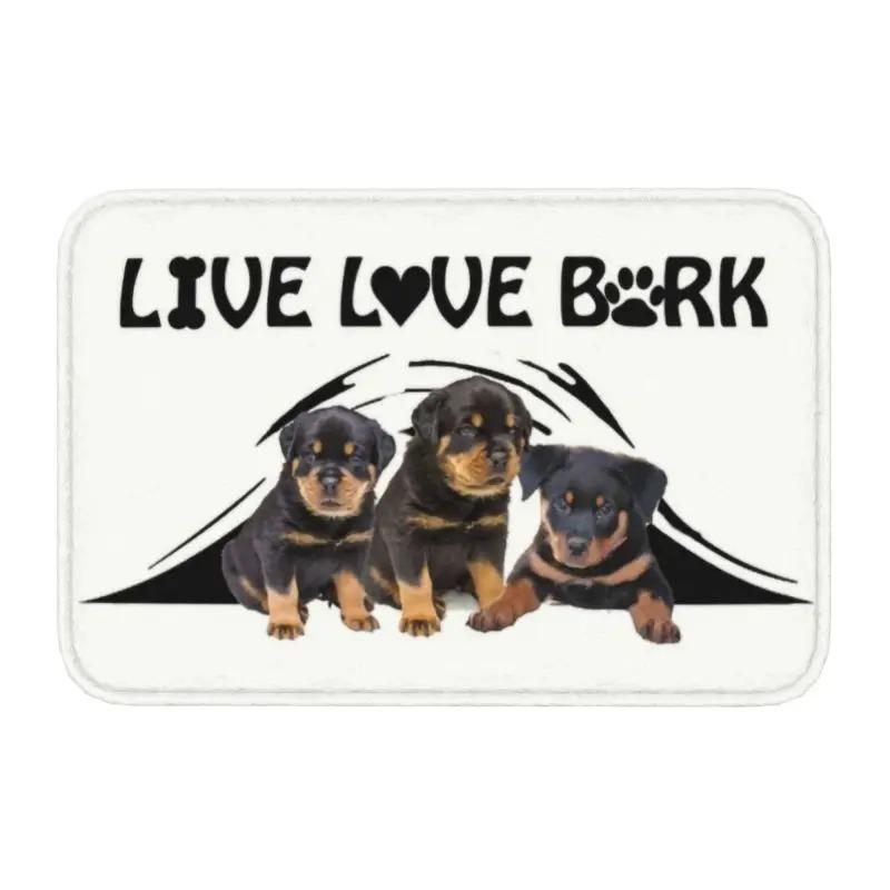 Rottweiler Dog Door Mat Bathroom Kitchen Anti-Slip Floor Rugs Pet Animal Outdoor Doormat Living Room Entrance Carpets Footpad