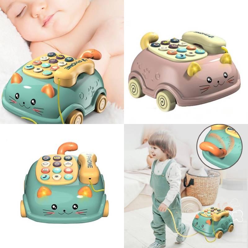 Cat-themed Bilingual Phone Toy For Kids