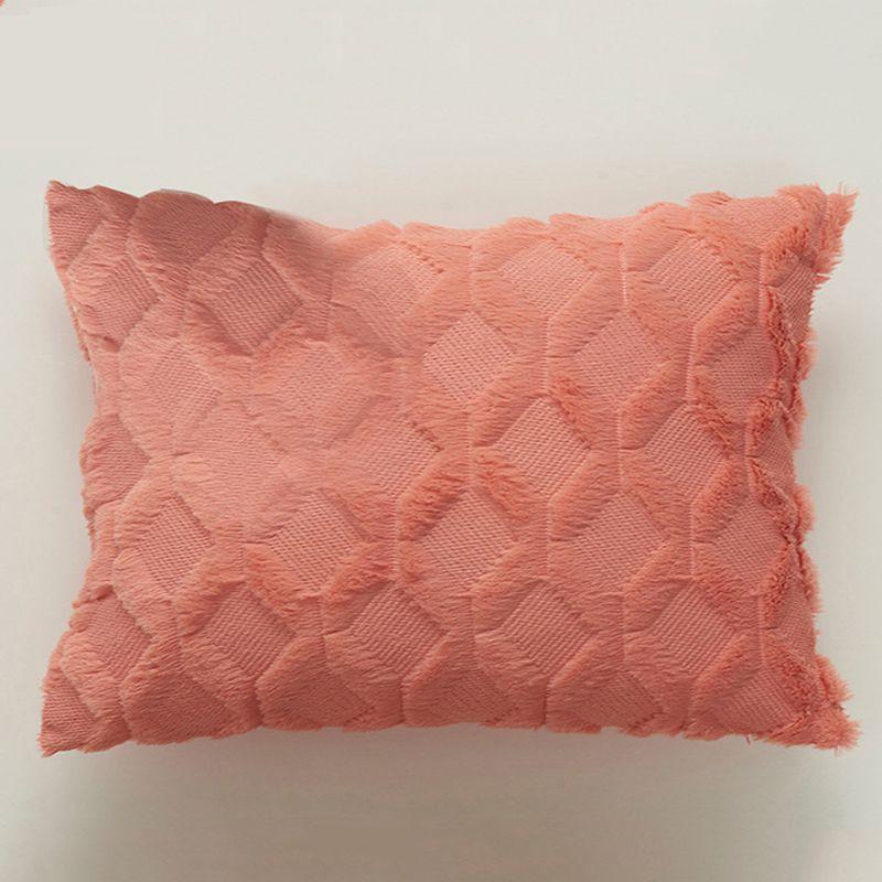 

Плюшевая наволочка с бриллиантами Мягкая и удобная На кровать Диван Подушка Чехол Украшение Coral Red 30*50cm