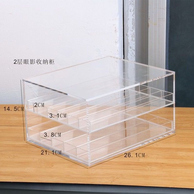 Drawer Acrylic Eye Shadow Storage Box For Powder Cake Blush Cosmetics Jewelry Storage Box Desktop Dustproof Rack