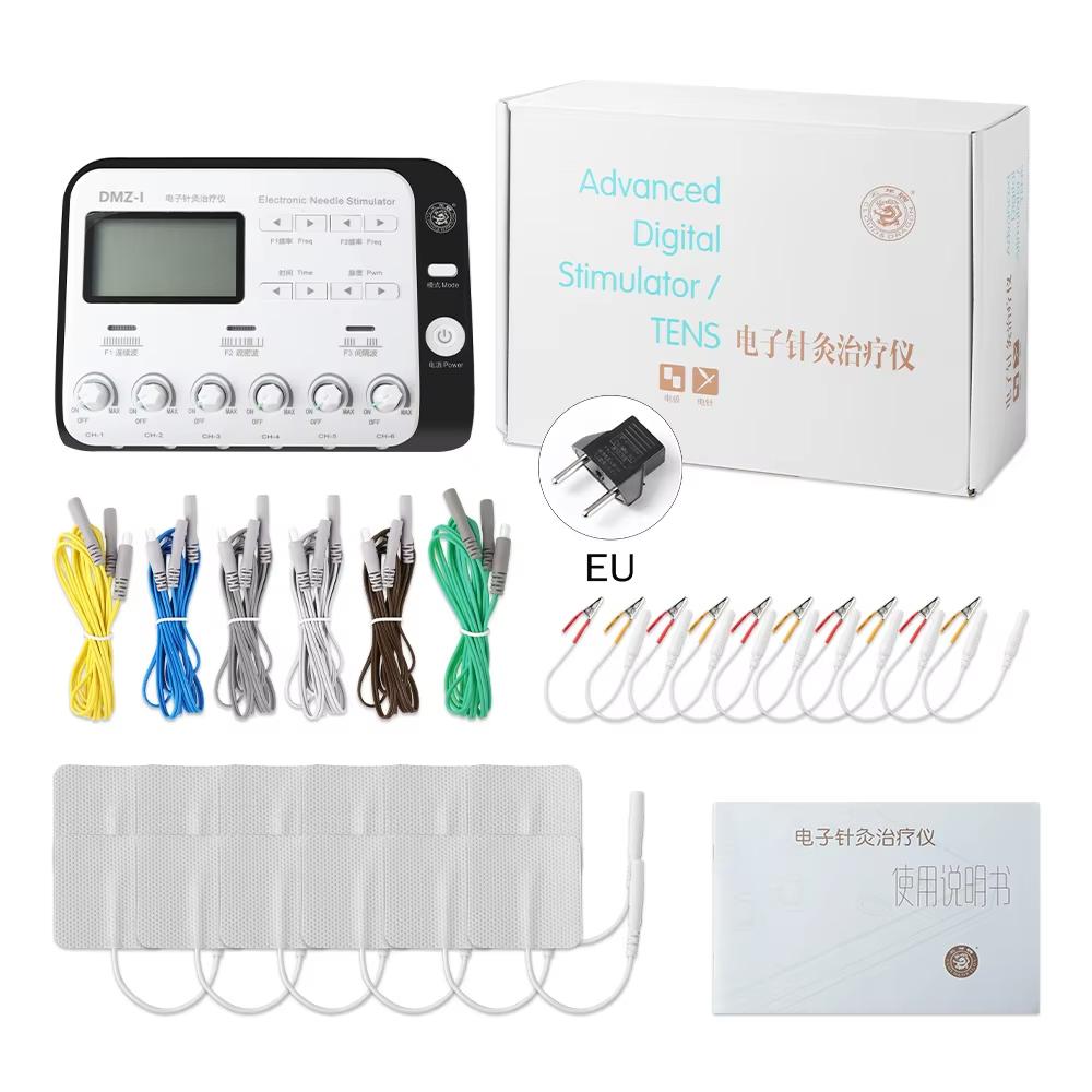 Aiguille d'acupuncture électrique à 6 sorties, stimulateur musculaire corporel, physiothérapie, machine TENS, appareil de massage relaxant