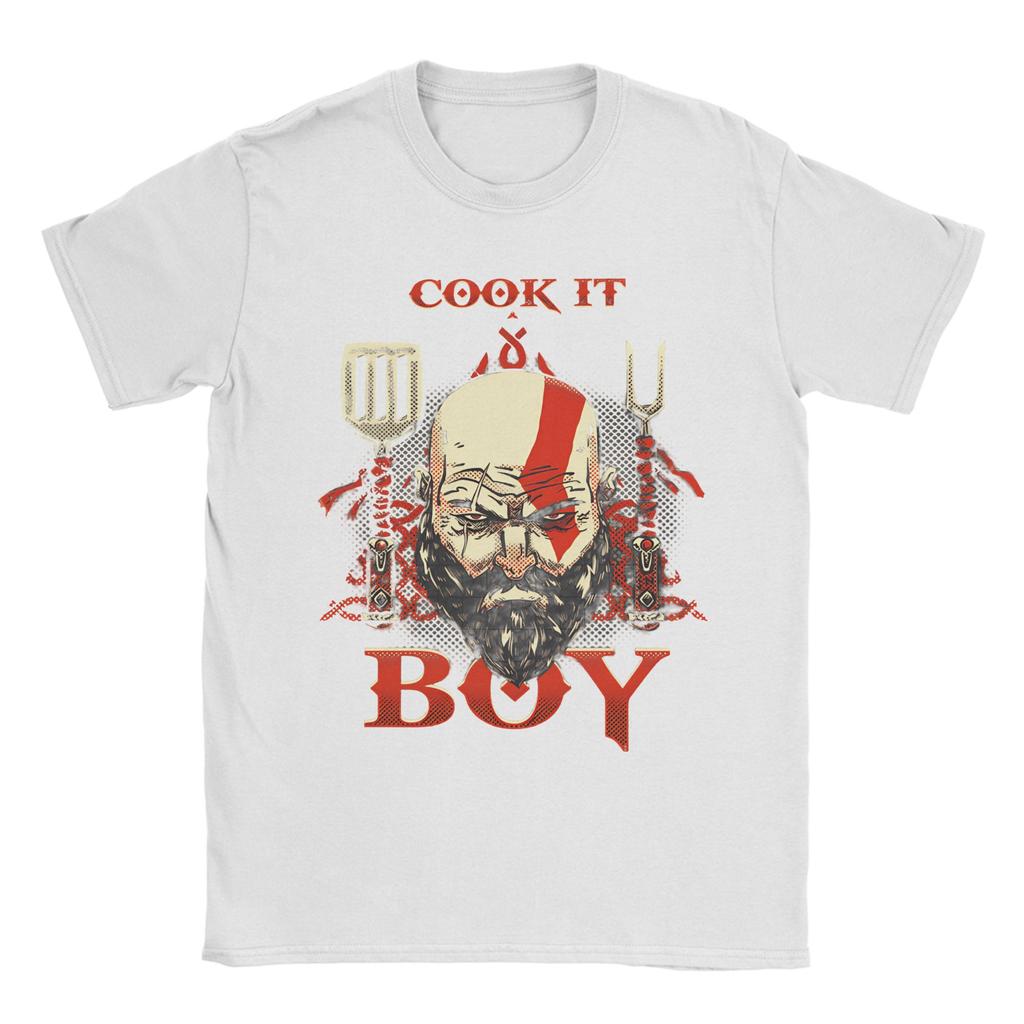 God of Cooking God of War T Shirts Unisexs Pure Cotton Funny TShirts O Neck Tee Shirt Short Sleeve Tops Printed