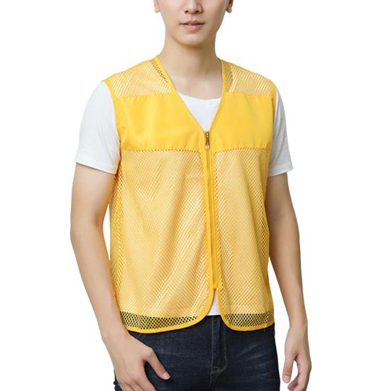 Vest Top Trendy Zipper Closure V Neck Vest Jacket Women Men Uniform Team Top Work Vest Daily Life
