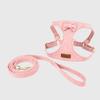Pet Collars Trendy Premium Suede Dog Harness Leash Set-Adjustable Pet Chest Strap Soft Durable Puppy Kitten Fashion Accessories