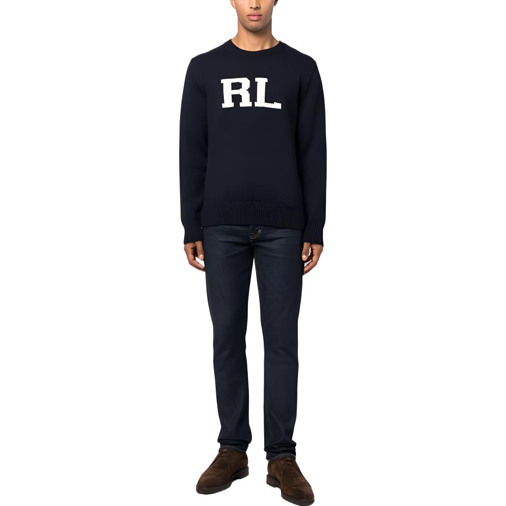 Polo Ralph Lauren Maglione FW22 Standard da Uomo Blu 710878487-001