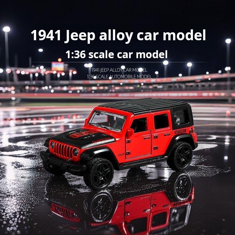 1:36 Jeeps Wrangler Rubicon Modèle de Voiture en Alliage Moulages sous Pression Métal Véhicules Tout-Terrain Modèle de Voiture Haute Simulation Collection Jouets pour Enfants Cadeau