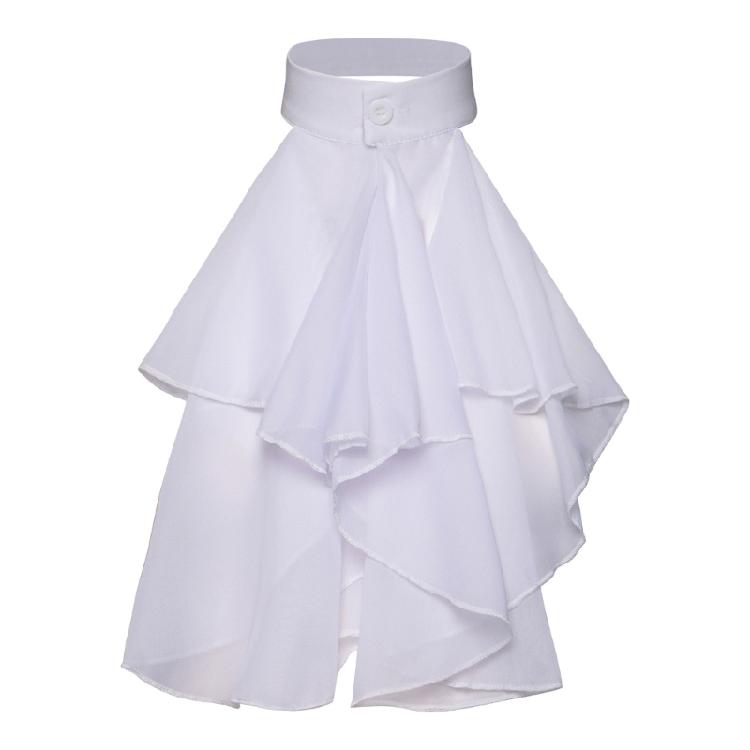 Женский Мужской Съемный Жабо с Воланами Ложный Воротник Викторианский Стимпанк Воротник на Шею 1