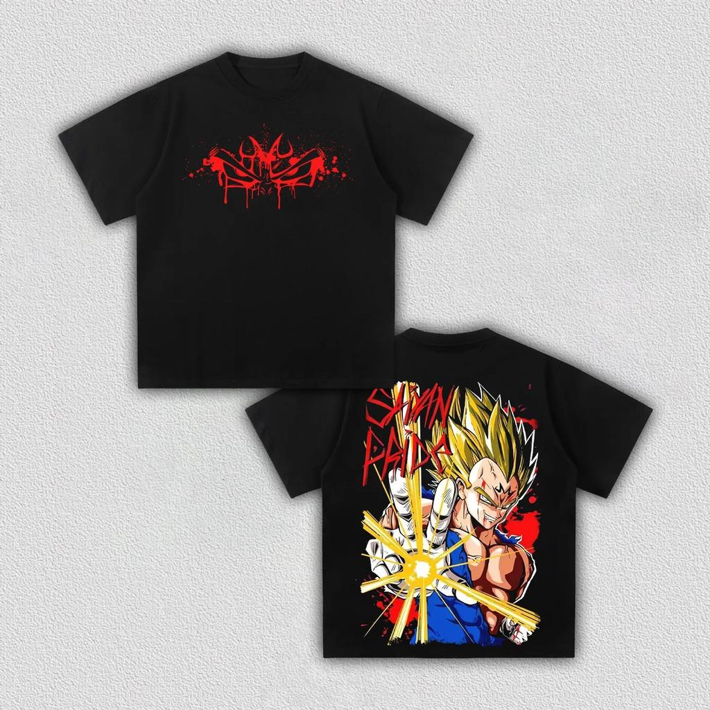 Dragon Ball VEGETA Anime Printing T-shirt Men's Clothing Women's Harajuku Short Sleeve T-shirt 2026 Summer Cotton T Shirt