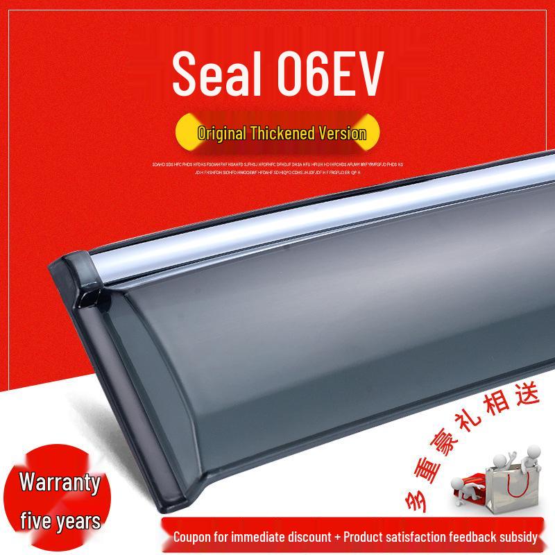 BYD Seal 06EV Rain Guards: Sun & Rain Window Visors for 25 Models