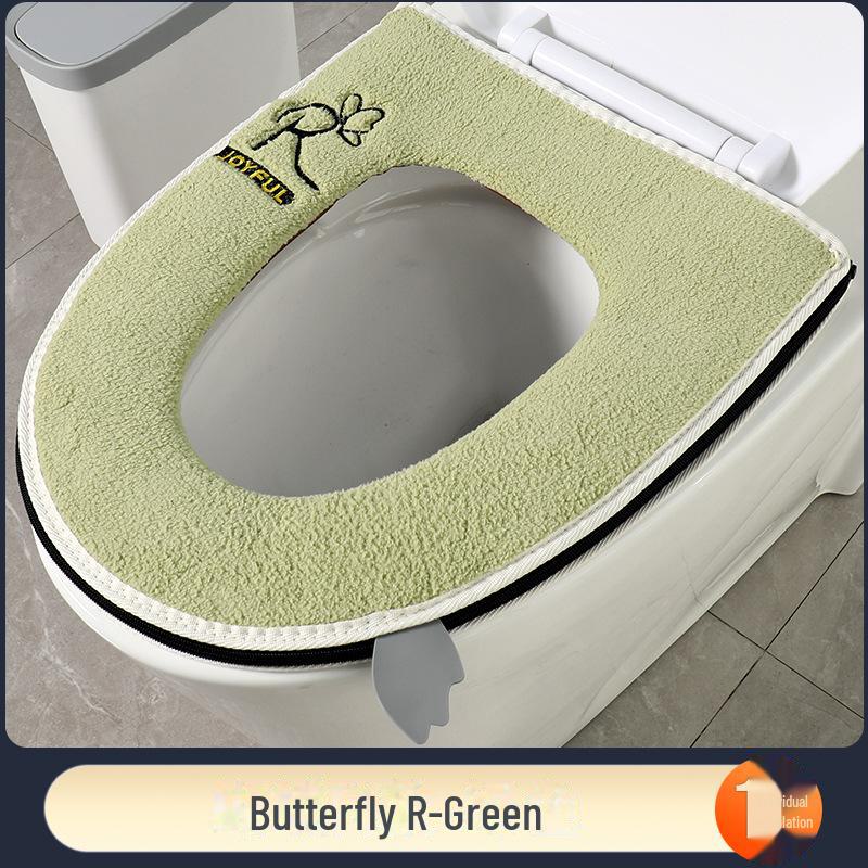 

Универсальная водонепроницаемая подушка для сиденья унитаза и коврик 2024 года — утолщенный, всесезонный чехол для дома