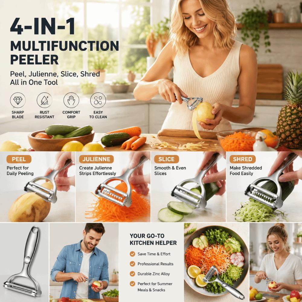 Alloy Vegetable Peeler Sharp Fruit Potato Peeler Multifunctional Kitchen Peeler Bar Kitchen