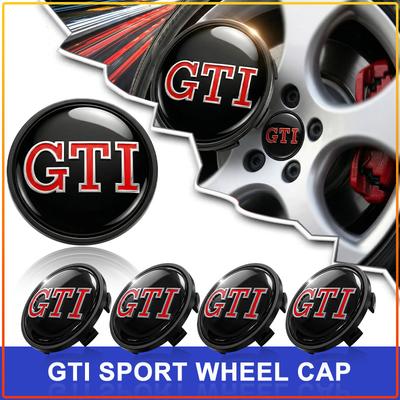 4pcs Car Wheel Center Hub Cap Sticker Auto Tire Emblem Badge Decal For GTI B5 B6 B7 T4 T5 Golf 4 5 6 7 Polo Passat Tiguan Jetta Gol