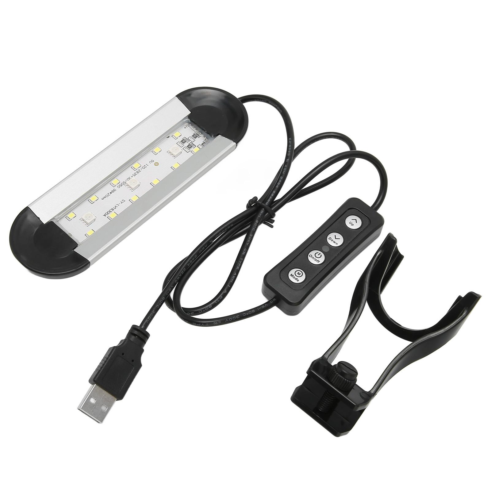 

Aquarium Light Adjustable Full Spectrum LED Planted Fish Tank Clip Lamp for Aquarium Breeding Freshwater Fish Tank 6W