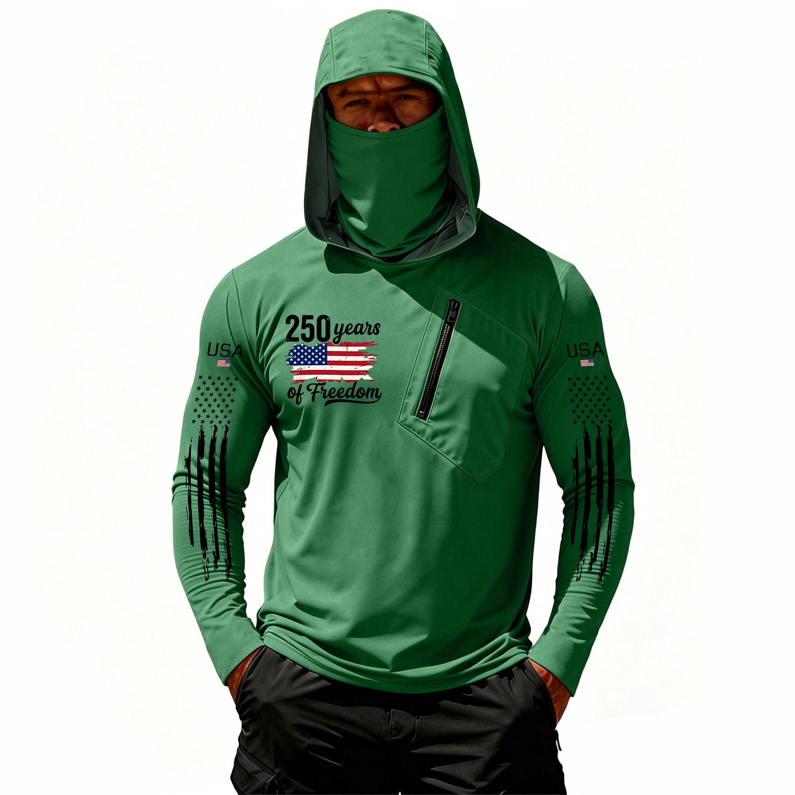 Men s Casual Hooded Long Sleeve Sunscreen Top L 1770₽