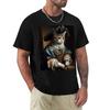 Victorian Cat Portrait 3 Tshirt Breathable Travel Tshirt