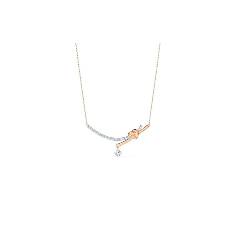 

Swarovski Lifelong Heart Necklace Women necklace White Metallic 5517951 Box (Random Color)