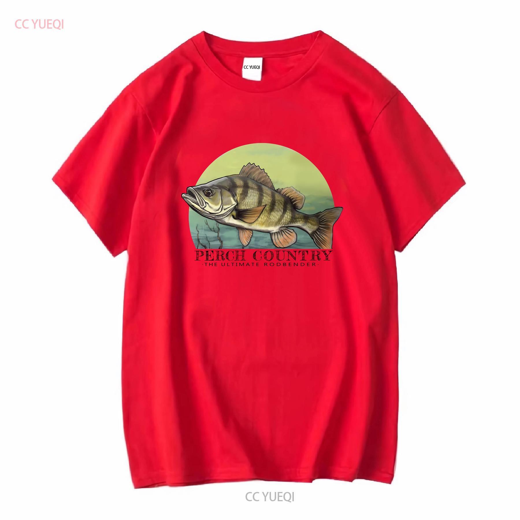 Футболка Окунь Рыбалка Щука Сом Форель Рыбак Рыбалка Судак винтажная Стиранная Унисекс Слегка Растянутая Дышащая Мягкая S