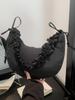 Borsa a Spalla in Nylon 'Cloud' con Design Pieghettato per Uso Quotidiano