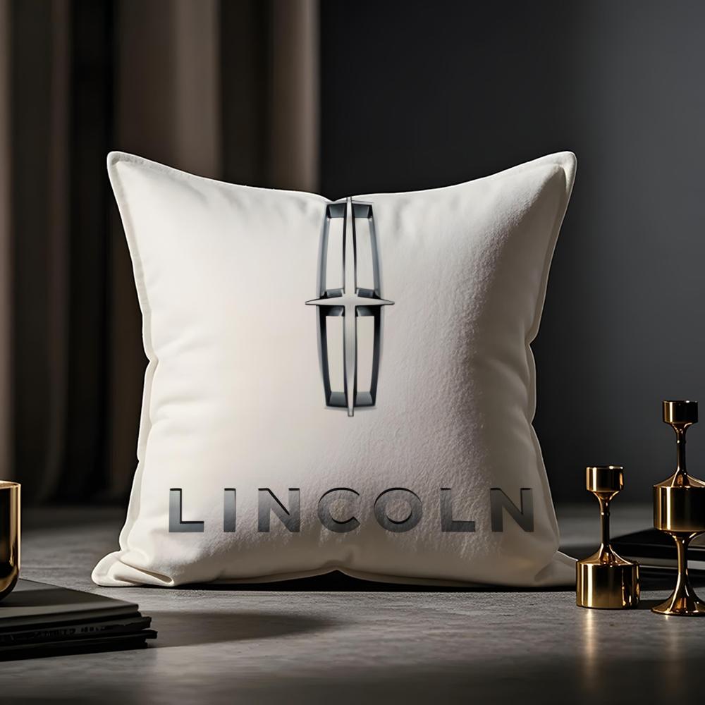 Lincoln Cushion Cover Anti-dustmite Pillowcase Invisible Zipper Silky Short Plush Sofa Cushion Cover