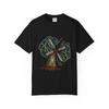 Windmill Lightning Graphic T-Shirt Black Front Print Comfort Colors 1717