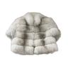Winter new natural real fox fur coat women's fashion niche design short fur top